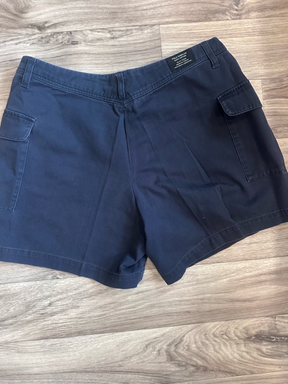 Polo Jeans Co Ralph Lauren Cargo Surplus Shorts Size 12 Navy Women's